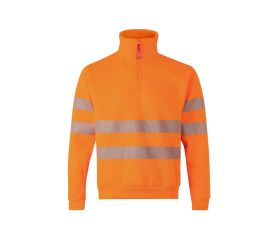 305704.SUDADERA CREMALLERA RS NARANJA FLÚOR 2XL