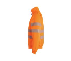 305704.SUDADERA CREMALLERA RS NARANJA FLÚOR 2XL