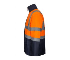 306003.PARKA 4EN1 BICOLOR AV AZUL MARINO/NARANJA FLÚOR 2XL