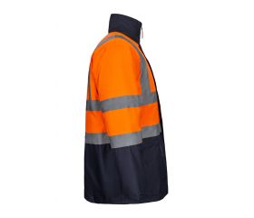 306003.PARKA 4EN1 BICOLOR AV AZUL MARINO/NARANJA FLÚOR 2XL