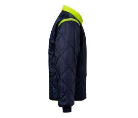 306003.PARKA 4EN1 BICOLOR AV AZUL MARINO/AMARILLO FLÚOR S