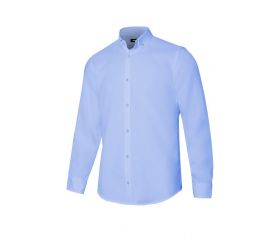 405004S.CAMISA OXFORD ML HOMBRE CELESTE 2XL