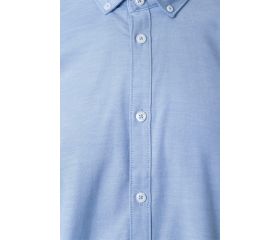 405004S.CAMISA OXFORD ML HOMBRE CELESTE 2XL