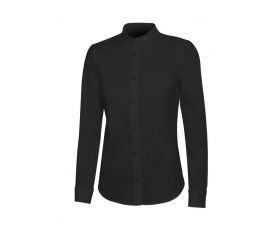 405015S.CAMISA STRETCH ML MUJER NEGRO 2XL