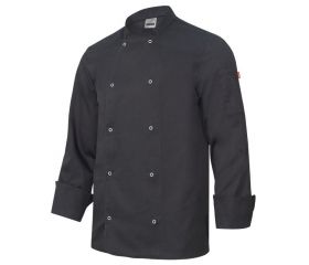 405206.CHAQUETA COCINA ML NEGRO 44