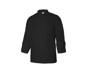 405210.CHAQUETA COCINA MICROFIBRA ML NEGRO 2XL