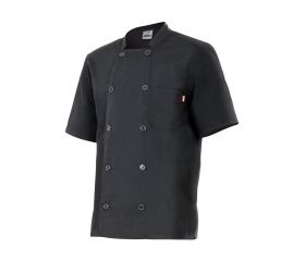 432.CHAQUETA COCINA MC NEGRO 44