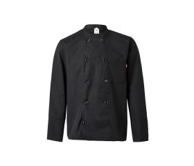 434.CHAQUETA COCINA ML NEGRO 44