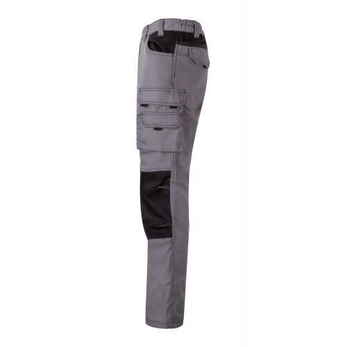 103011B.PANTALÓN CANVAS BICOLOR GRIS/NEGRO 2XL