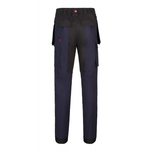 103019S.PANTALÓN CANVAS STRETCH AZUL NAVY/NEGRO XL