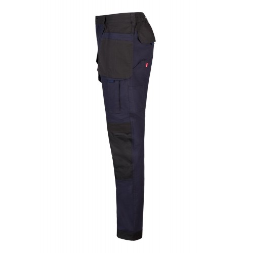 103019S.PANTALÓN CANVAS STRETCH AZUL NAVY/NEGRO L