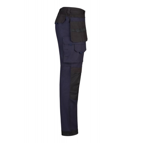 103019S.PANTALÓN CANVAS STRETCH AZUL NAVY/NEGRO 3XL