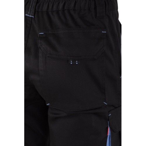 103024S.PANTALÓN STRETCH BICOLOR NEGRO/CELESTE 34