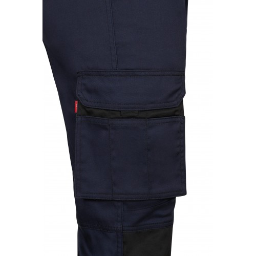 103031S.PANTALÓN STRETCH BICOLOR AZUL NAVY/NEGRO 44