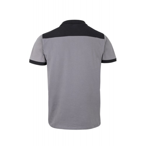 105519S.POLO STRETCH BICOLOR MC GRIS/NEGRO 2XL