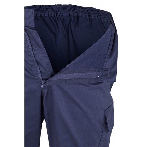 157.PANTALÓN BICOLOR AV AZUL MARINO/NARANJA FLÚOR S