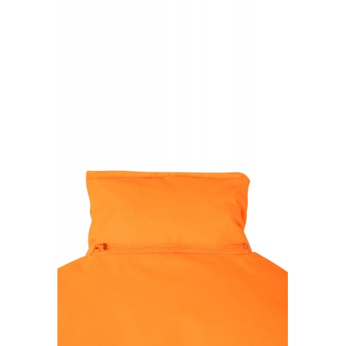 166.PARKA BICOLOR AV AZUL MARINO/NARANJA FLÚOR 2XL