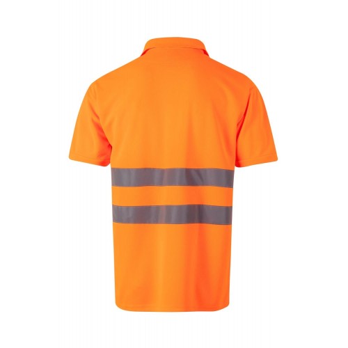 172.POLO MC AV NARANJA FLÚOR 2XL