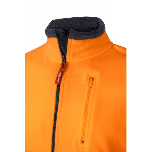 182.FORRO POLAR BICOLOR AV AZUL MARINO/NARANJA FLÚOR 2XL