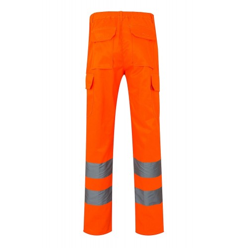 303006.PANTALÓN AV NARANJA FLÚOR 2XL