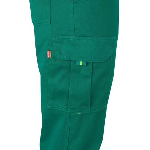 303007.PANTALÓN 100% ALGODÓN AV VERDE/AMARILLO FLÚOR 2XL