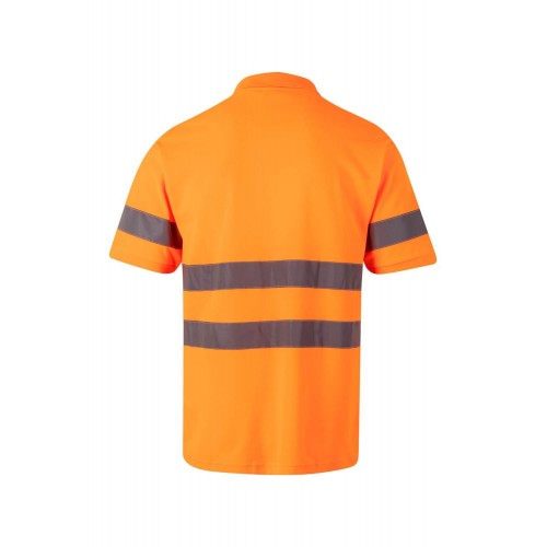 305512.POLO ALGODÓN MC AV NARANJA FLÚOR 2XL