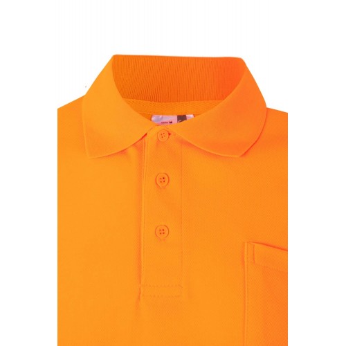 305512.POLO ALGODÓN MC AV NARANJA FLÚOR 2XL