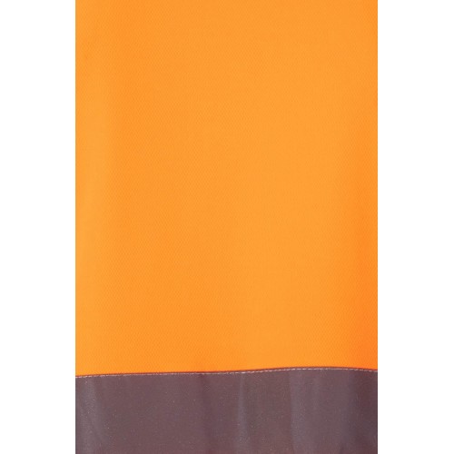 305512.POLO ALGODÓN MC AV NARANJA FLÚOR 2XL