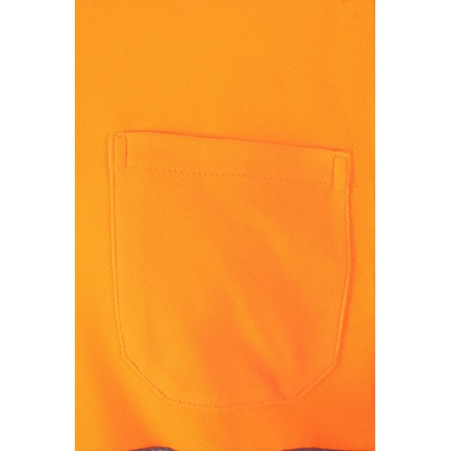 305514.POLO ALGODÓN ML AV NARANJA FLÚOR 2XL