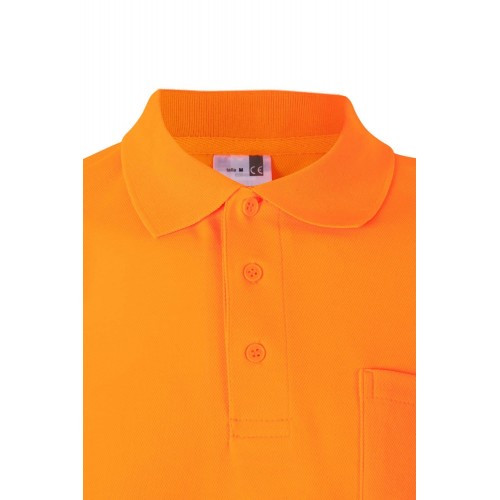 305514.POLO ALGODÓN ML AV NARANJA FLÚOR 2XL