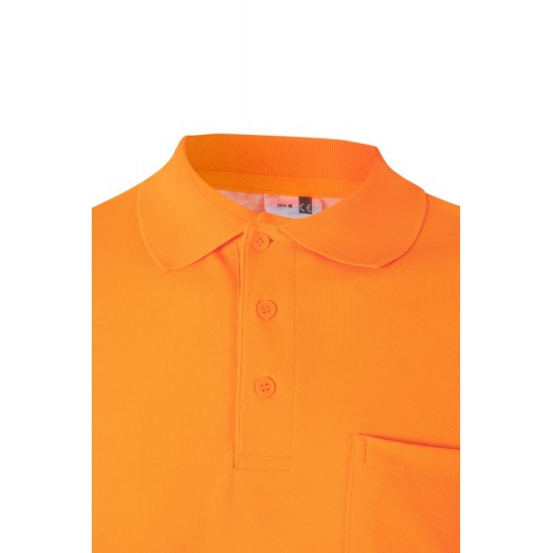 305524.POLO ALGODÓN ML RS NARANJA FLÚOR 2XL