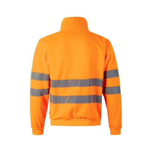 305702.SUDADERA CREMALLERA AV NARANJA FLÚOR 2XL