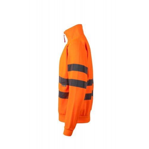 305702.SUDADERA CREMALLERA AV NARANJA FLÚOR 2XL