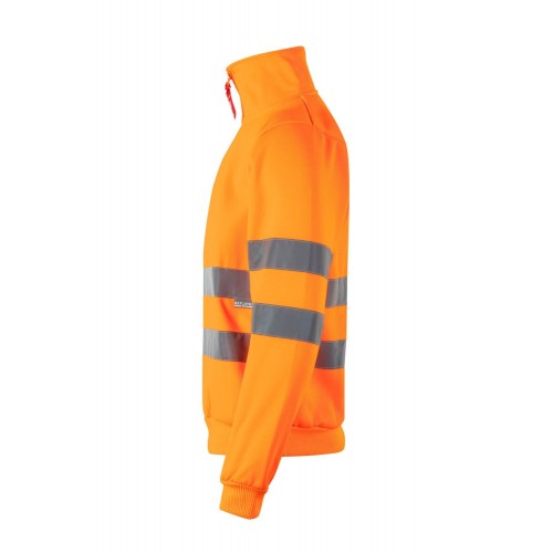 305702.SUDADERA CREMALLERA AV NARANJA FLÚOR 2XL