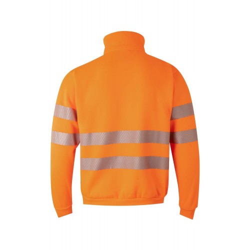 305704.SUDADERA CREMALLERA RS NARANJA FLÚOR 2XL