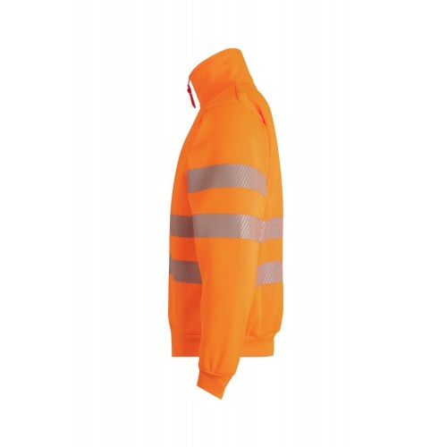 305704.SUDADERA CREMALLERA RS NARANJA FLÚOR 2XL