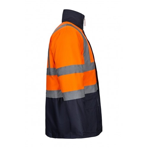 306003.PARKA 4EN1 BICOLOR AV AZUL MARINO/NARANJA FLÚOR 2XL