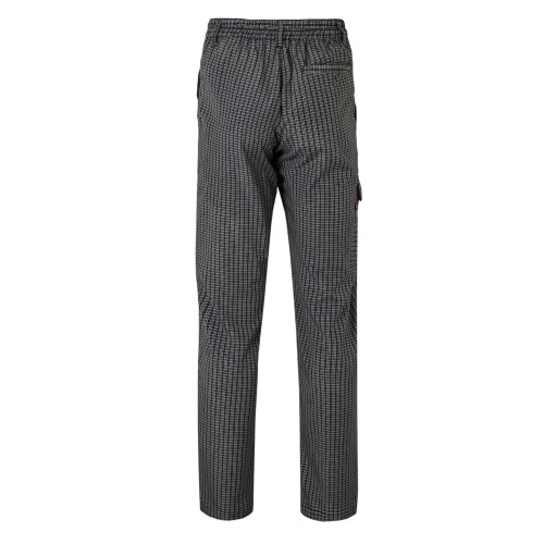 403008.PANTALÓN COCINA CUADROS NEGROS 2XL