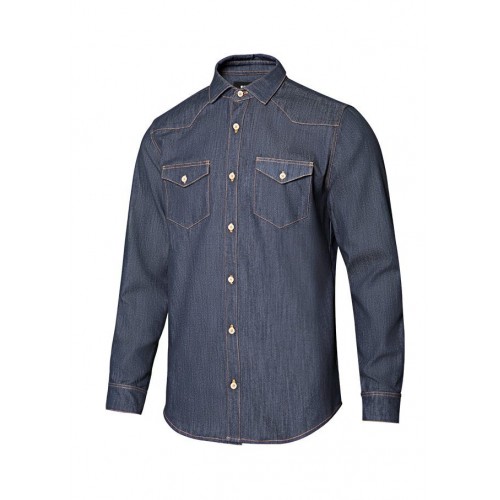 405006S / CAMISA DENIM ML HOMBRE