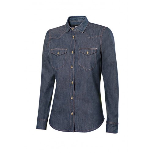 405007S / CAMISA DENIM ML MUJER