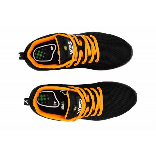 707007C.ZAPATO S1P ESD SRC METAL FREE NEGRO/NARANJA 35