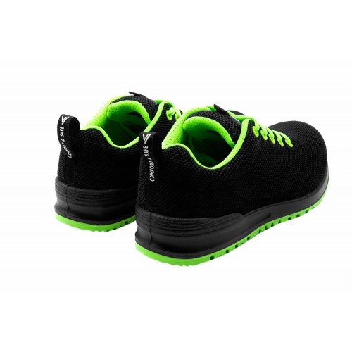 707007L.ZAPATO S1P ESD SRC METAL FREE NEGRO/VERDE LIMA 35