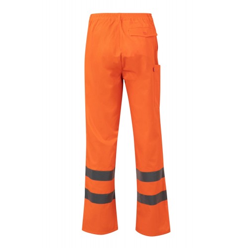 F160.PANTALÓN FORRADO AV NARANJA FLÚOR 2XL