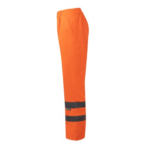 F160.PANTALÓN FORRADO AV NARANJA FLÚOR 2XL