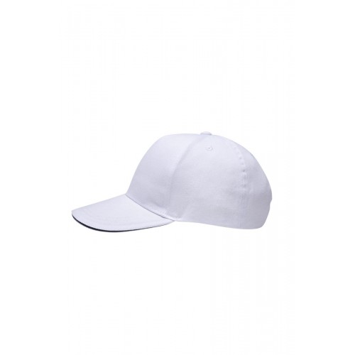 MCT200V.GORRA 5 PANELES WHITE/NAVY U