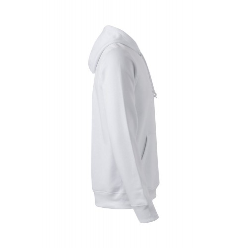 SHN290U.SUDADERA CAPUCHA UNISEX GOTS WHITE 2XL