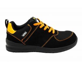 707004C.ZAPATO S1P ESD SRC METAL FREE NEGRO/NARANJA FLÚOR 35