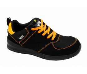 707004C.ZAPATO S1P ESD SRC METAL FREE NEGRO/NARANJA FLÚOR 35