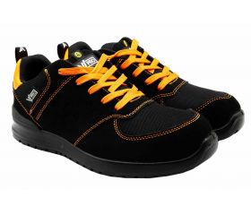 707004C.ZAPATO S1P ESD SRC METAL FREE NEGRO/NARANJA FLÚOR 35