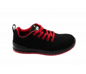 707007R.ZAPATO S1P ESD SRC METAL FREE NEGRO/ROJO 35